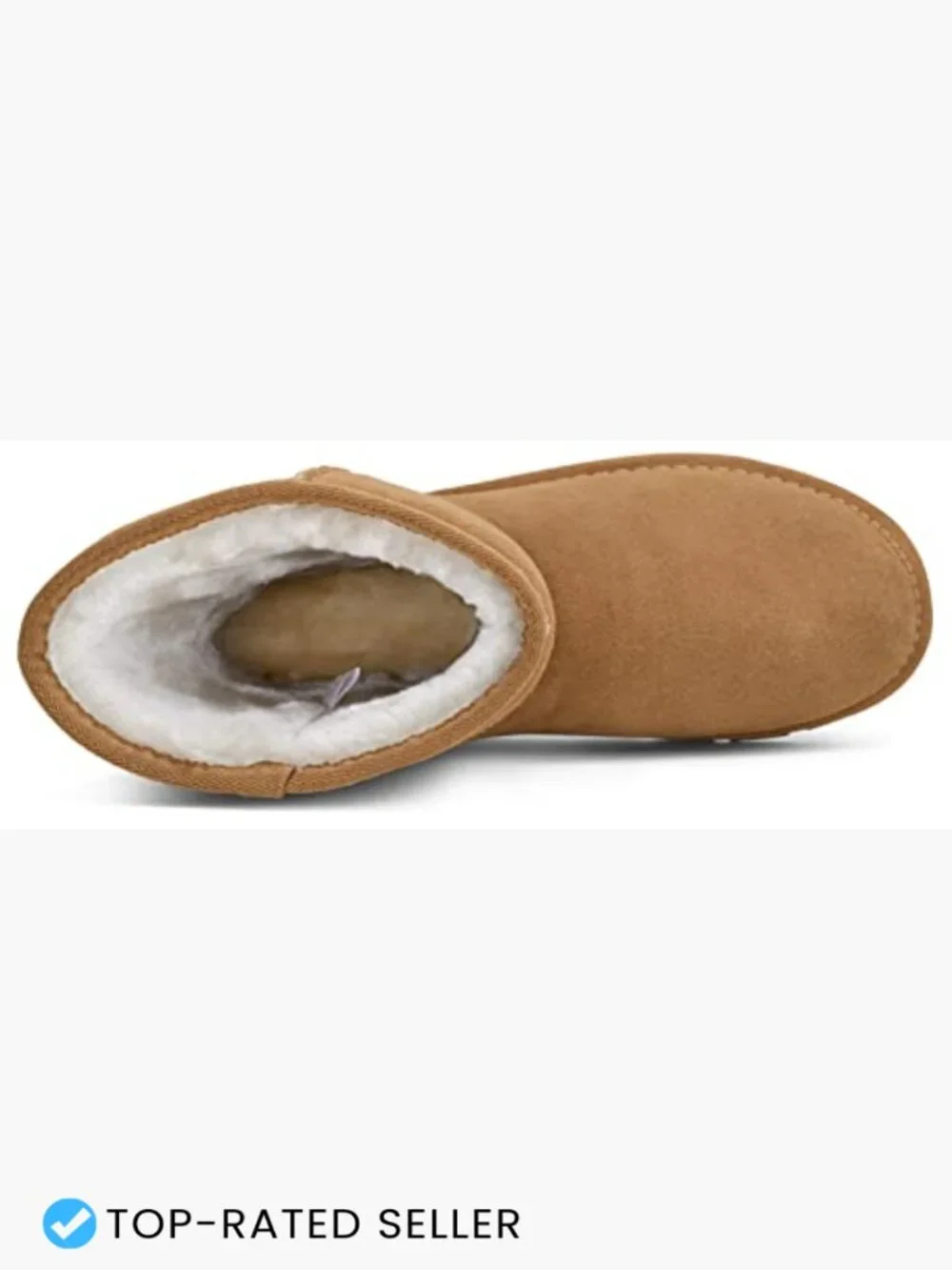 Faux Fur Lined Suede Snow Boots Men's Winter Mid-Calf Slip-On Water Resistant
